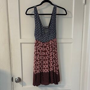 Patterned Sleeveless Dress